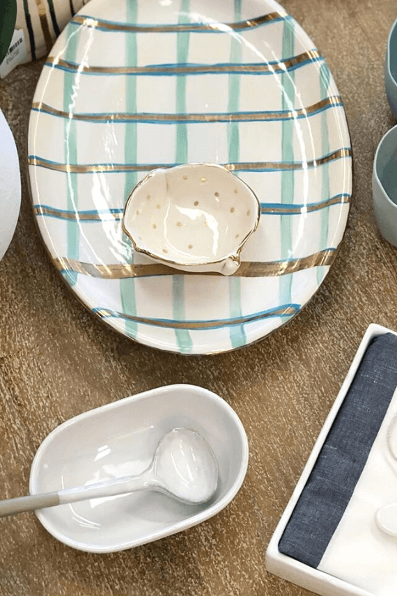 Flax Mini Glazed Bowl in White- Shop Charlies Interiors