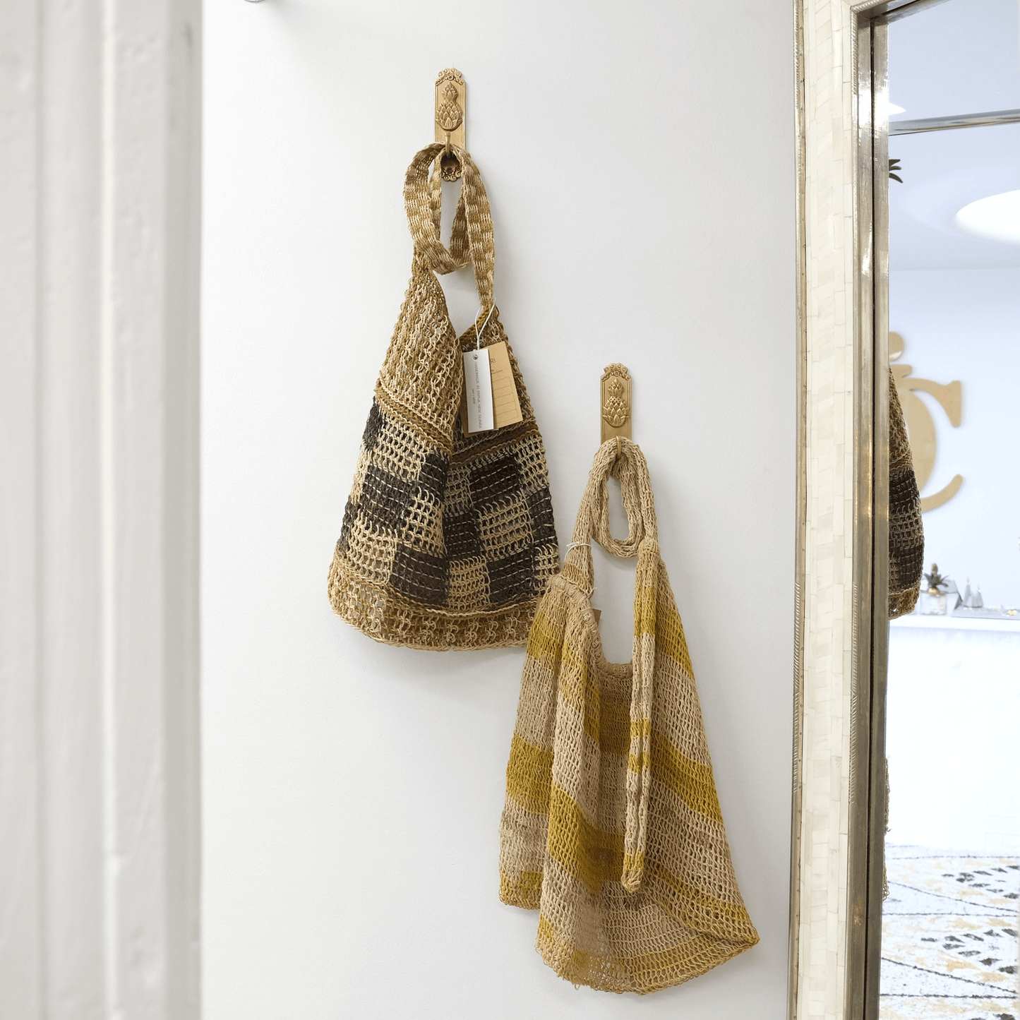 Square Woven Beach Bag by bek+MERI - Shop Charlies Interiors