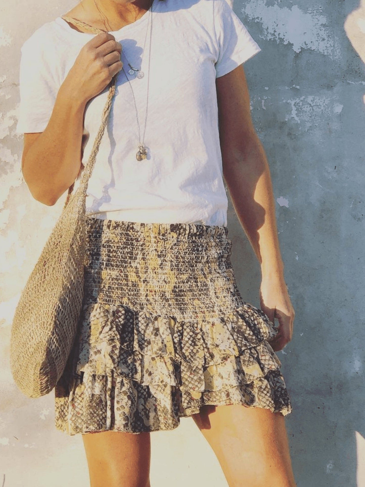 Dusty Lemon Woven Bag by Bek+MERI - Shop Charlies Interiors