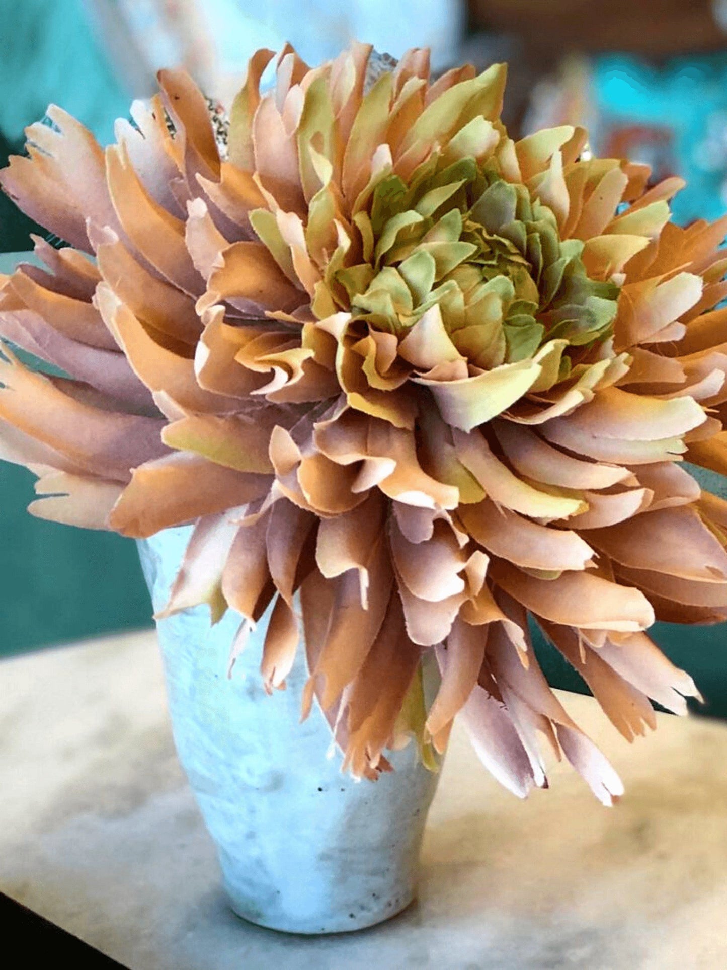 Small Ceramic White Rose Vase by Florabelle Living - Shop Charlies Interiors