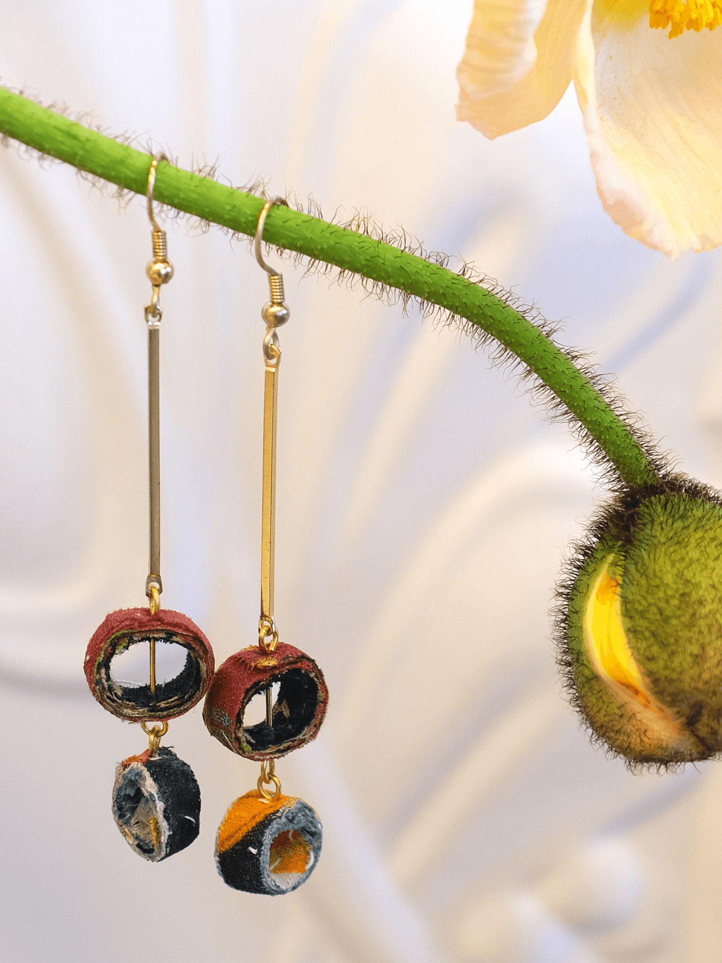 Leo Handmade Hook Drop Circle Earrings - Shop Charlies Interiors