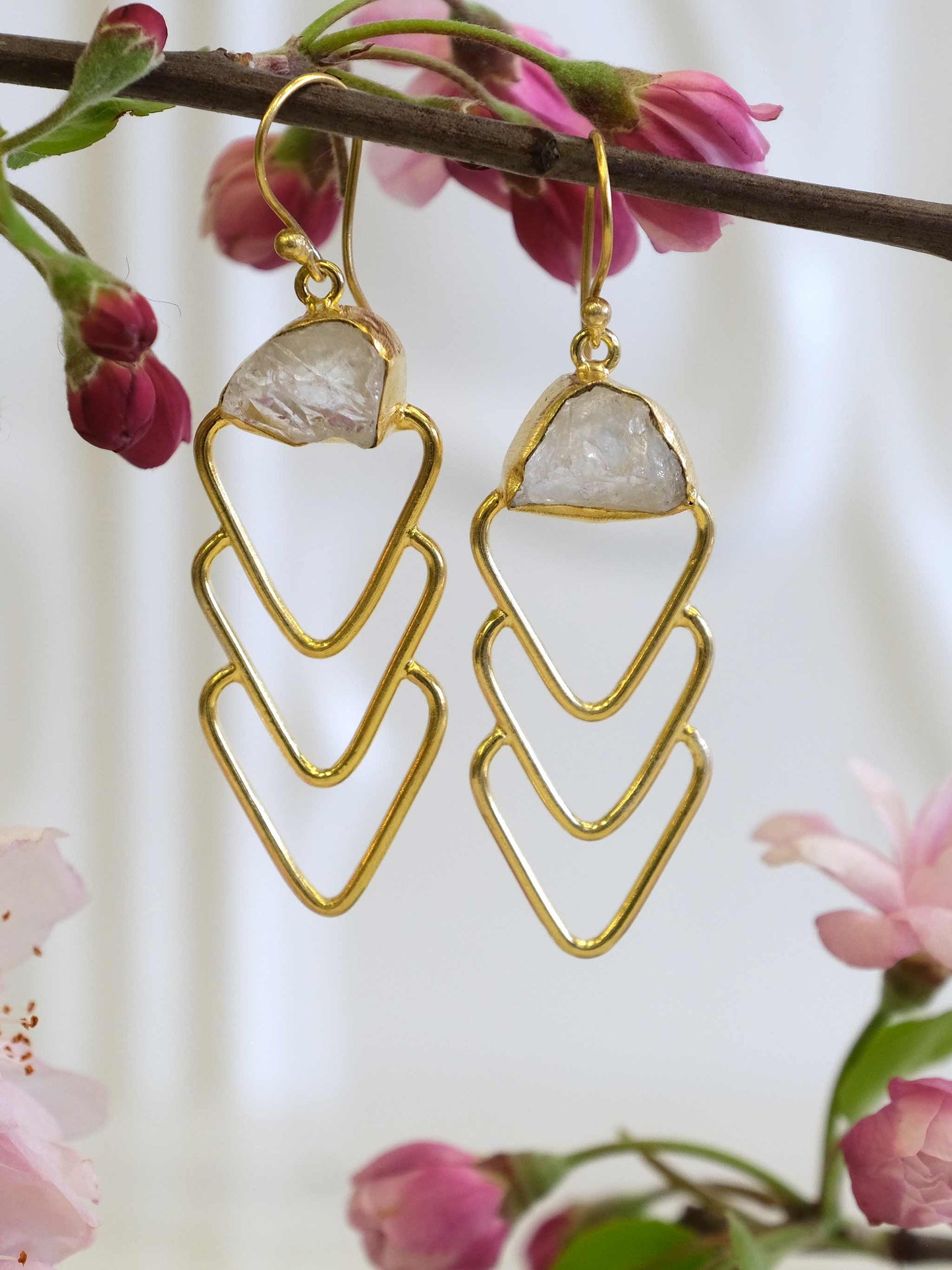 Teen Arrow Gemstone Gold Tone Hook Drop Earrings - Shop Charlies Interiors