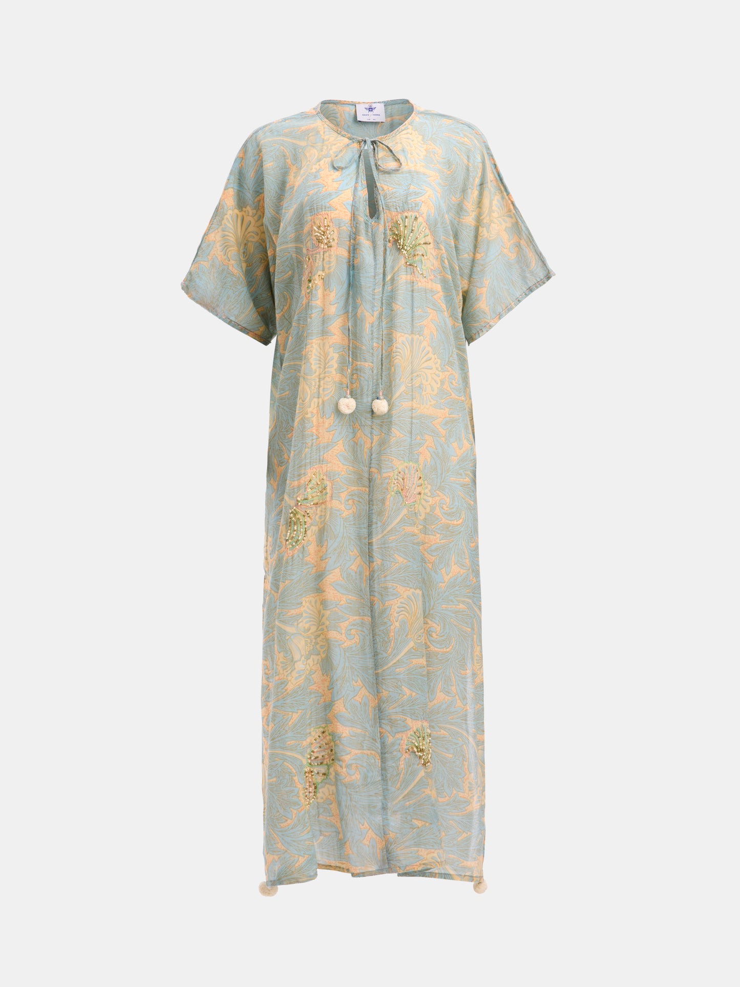 ZA Collective Azure Cotton Kaftan Dress