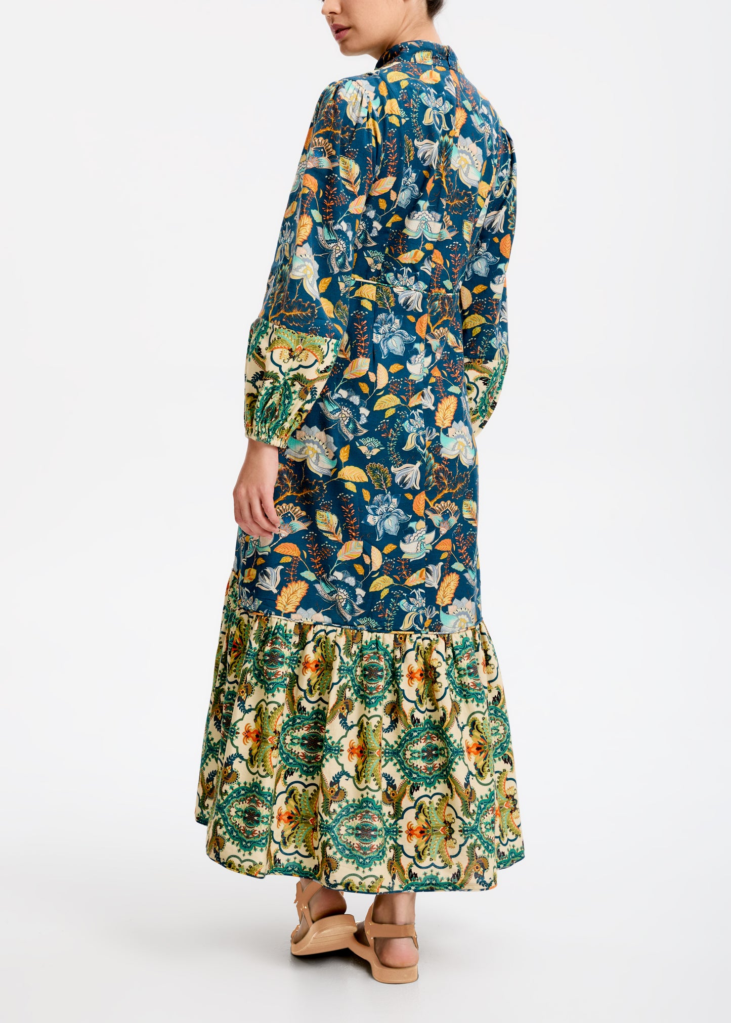 ZA Collective  Blue Oak Cotton Midi Dress