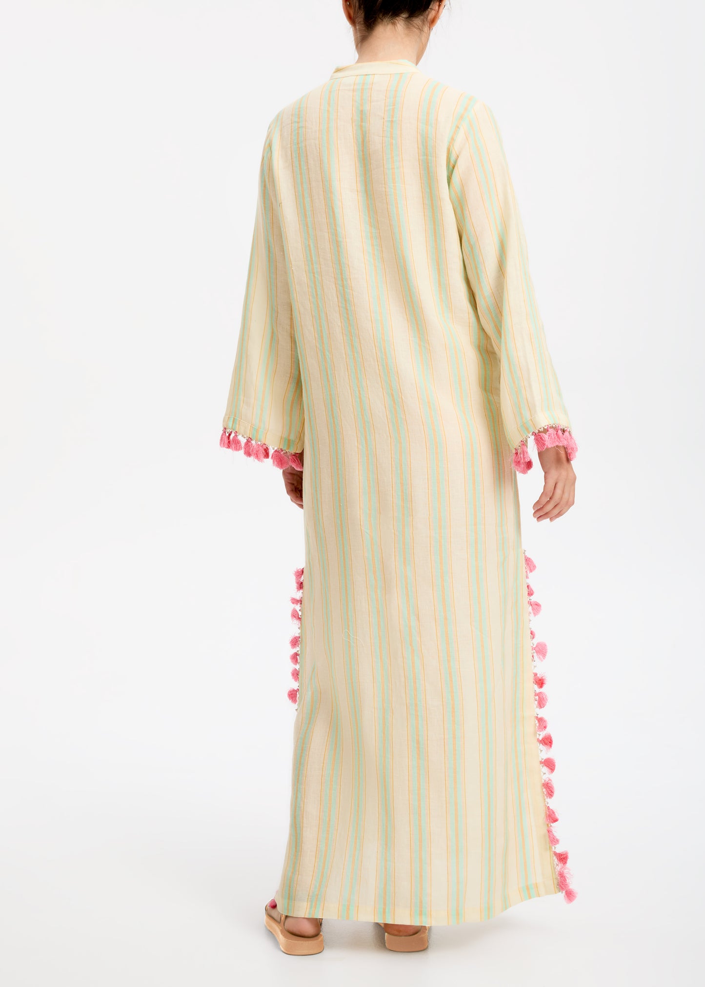 ZA Collective Watermelon Linen Kaftan Dress