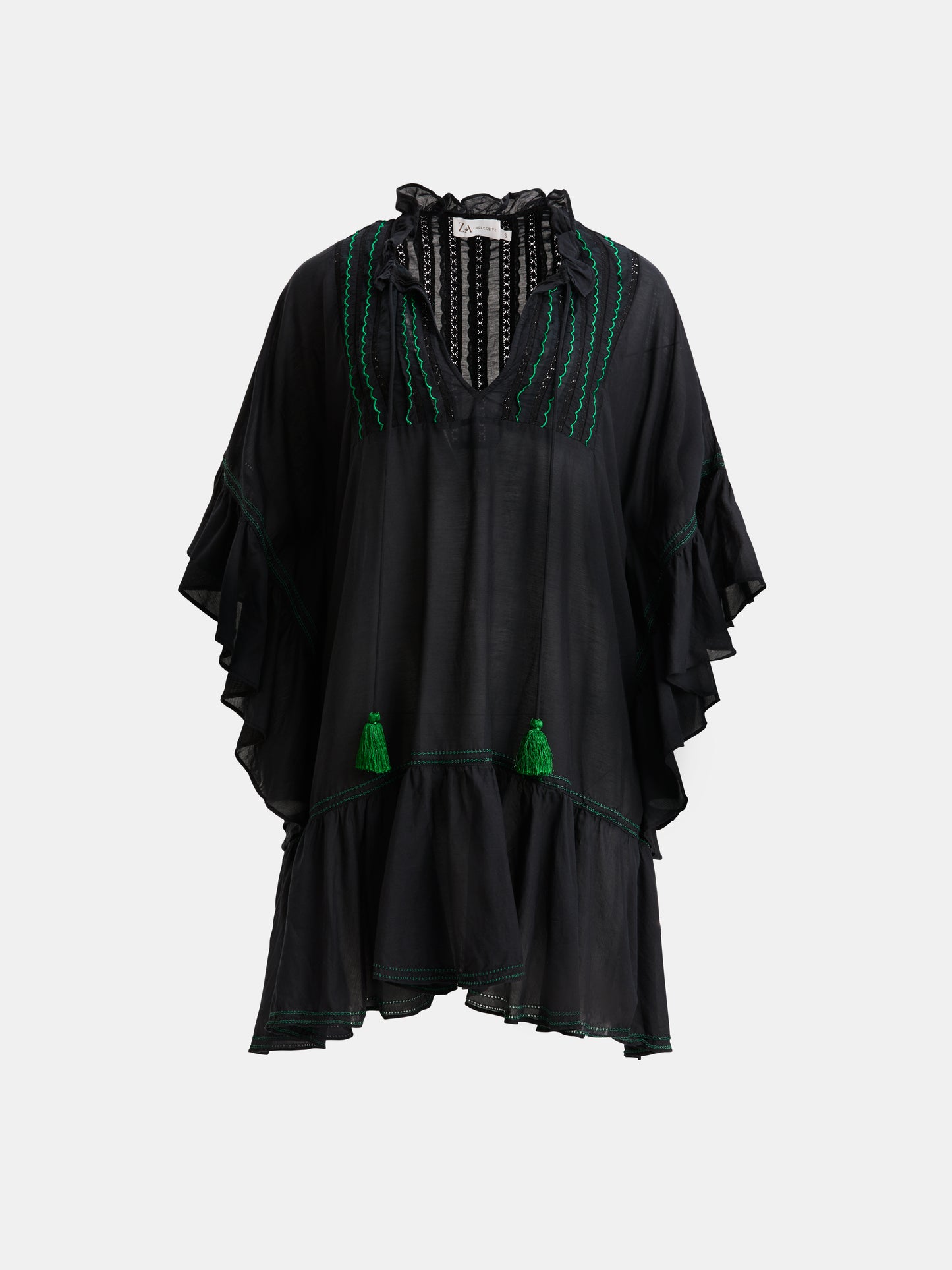 ZA Collective Zahra Black Cotton Tunic