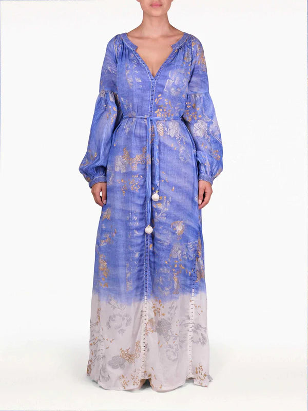 ZA Collective  Indigo Cotton Maxi Dress