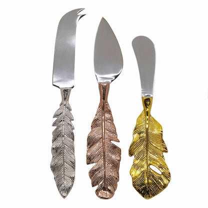 Feather Cheese Set - 3 Piece with gift box