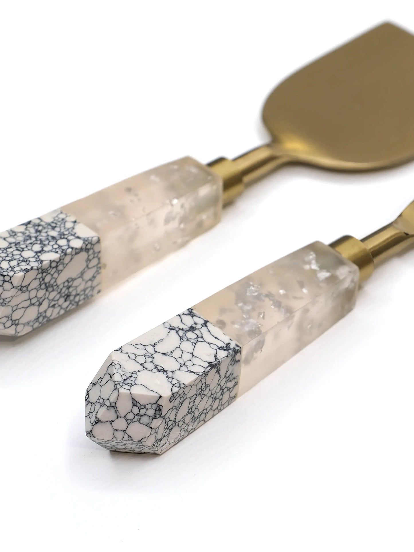 4 Piece Gold Resin Cheese Knife Set