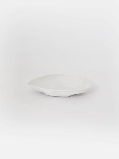 Flax Dinner Platter White 18cm - Shop Charlies Interiors