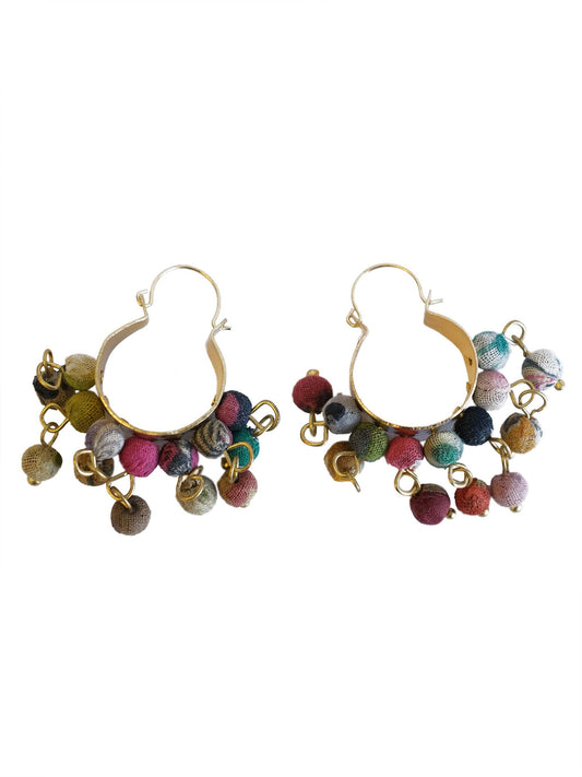 Pisces Multicoloured Beaded Cluster Earrings - Shop Charlies Interiors