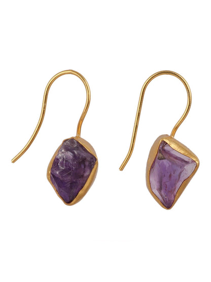 Lilac Gold Ek Stone Earrings - Shop Charlies Interiors
