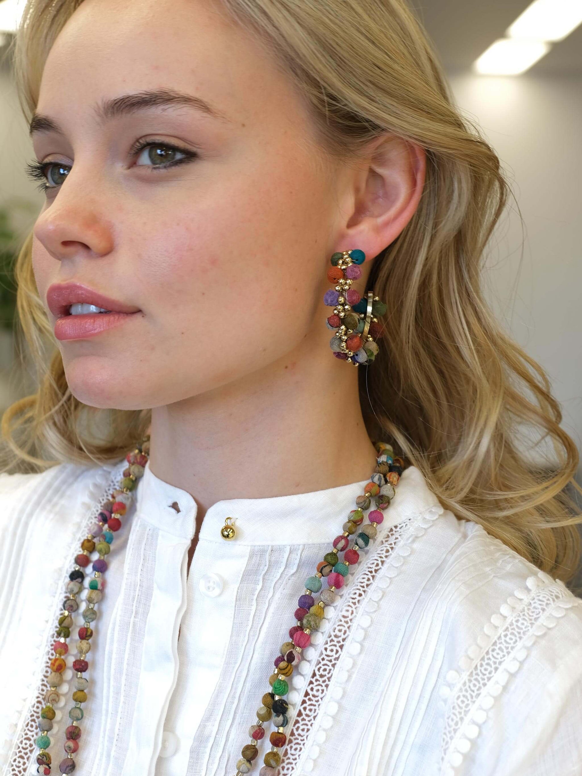 Luna Multicoloured Hoop Earrings - Shop Charlies Interiors