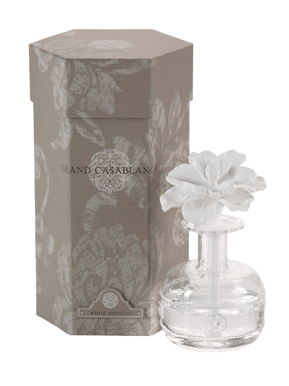 Large Fragrance Grand Casablanca Porcelain Diffuser White Hibiscus 200ml
