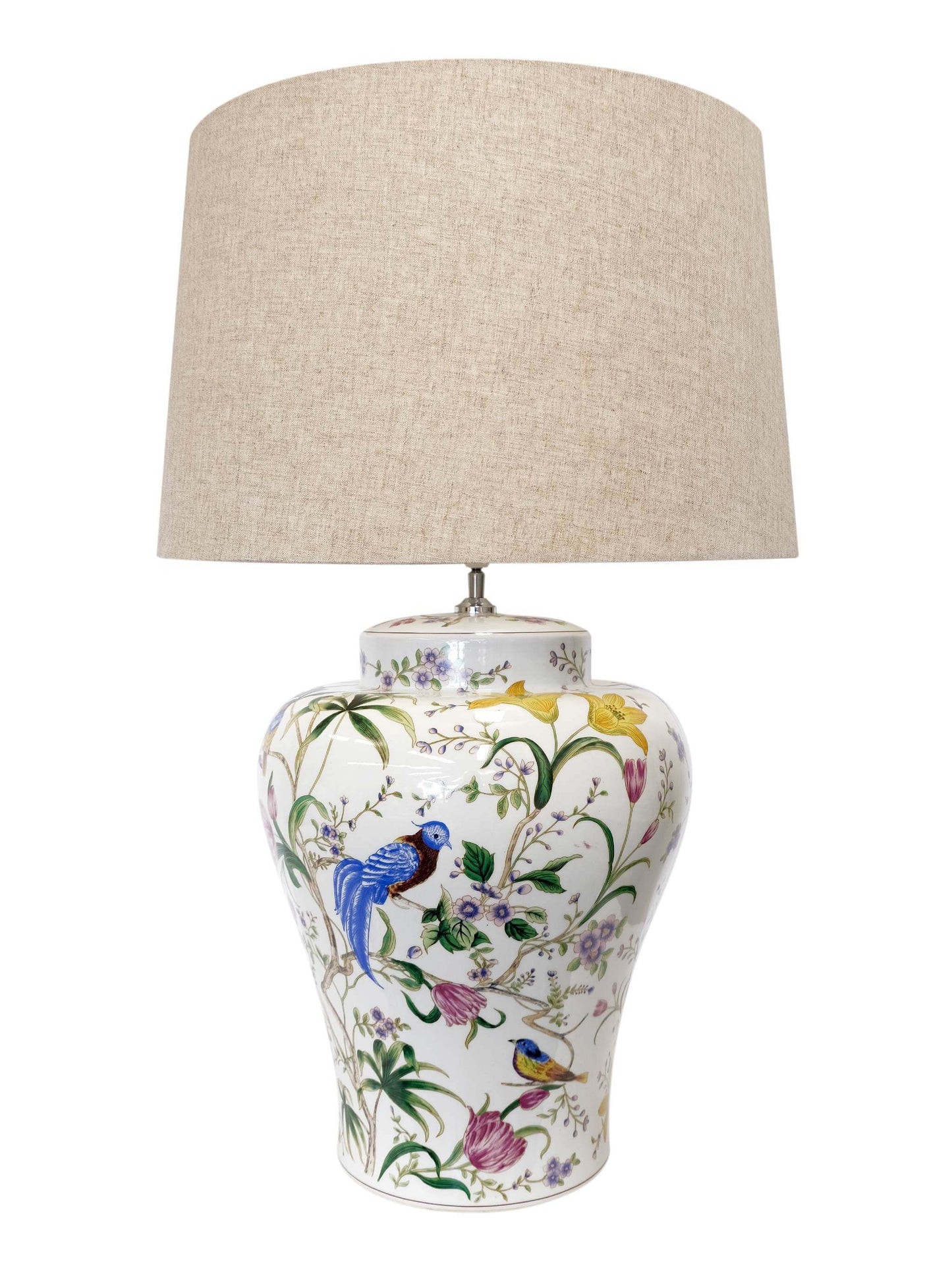 Ceramic Floral Raffles Lamp Base - Shop Charlies Interiors