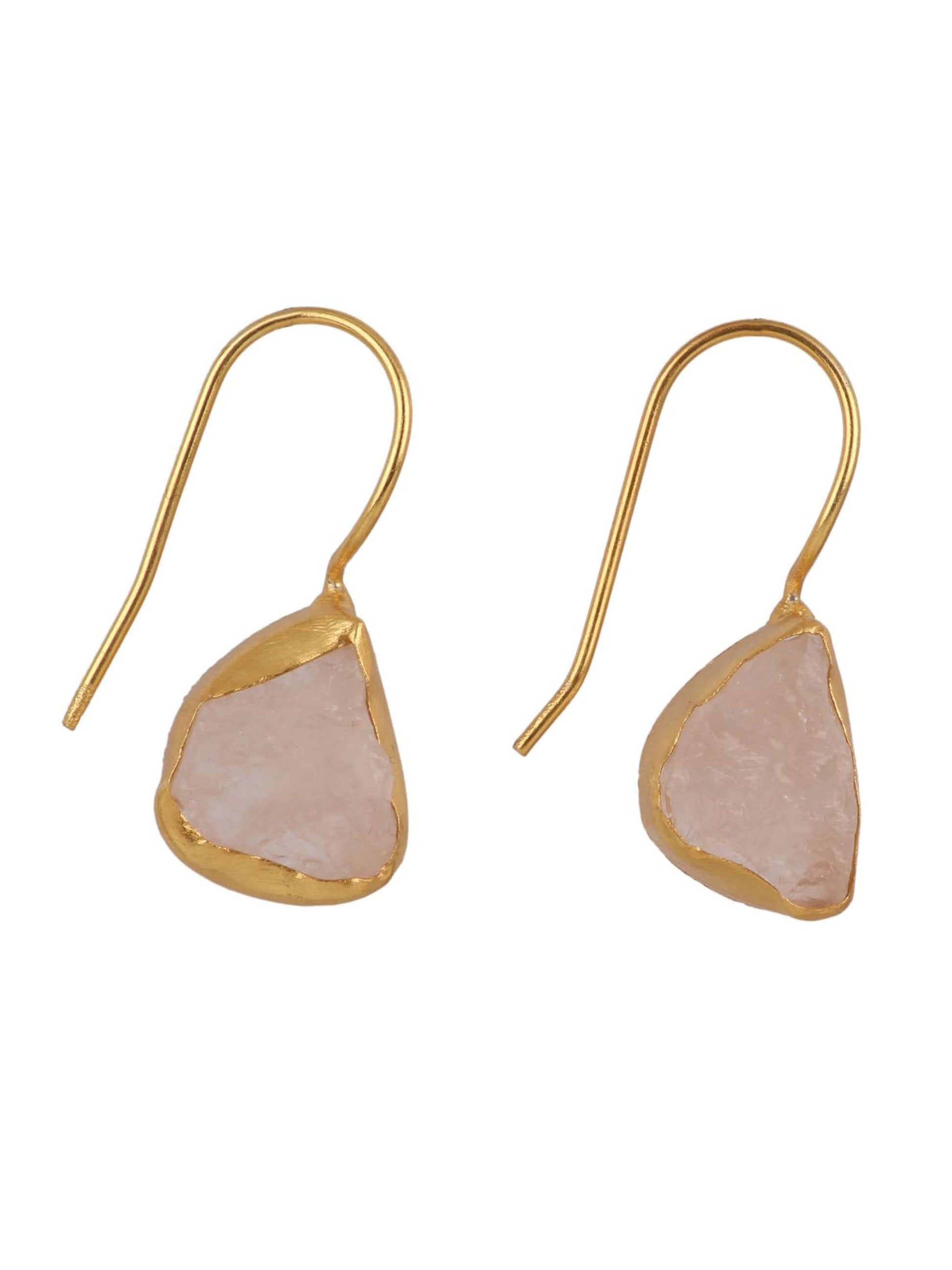Nude Gold Ek Stone Earrings - Shop Charlies Interiors
