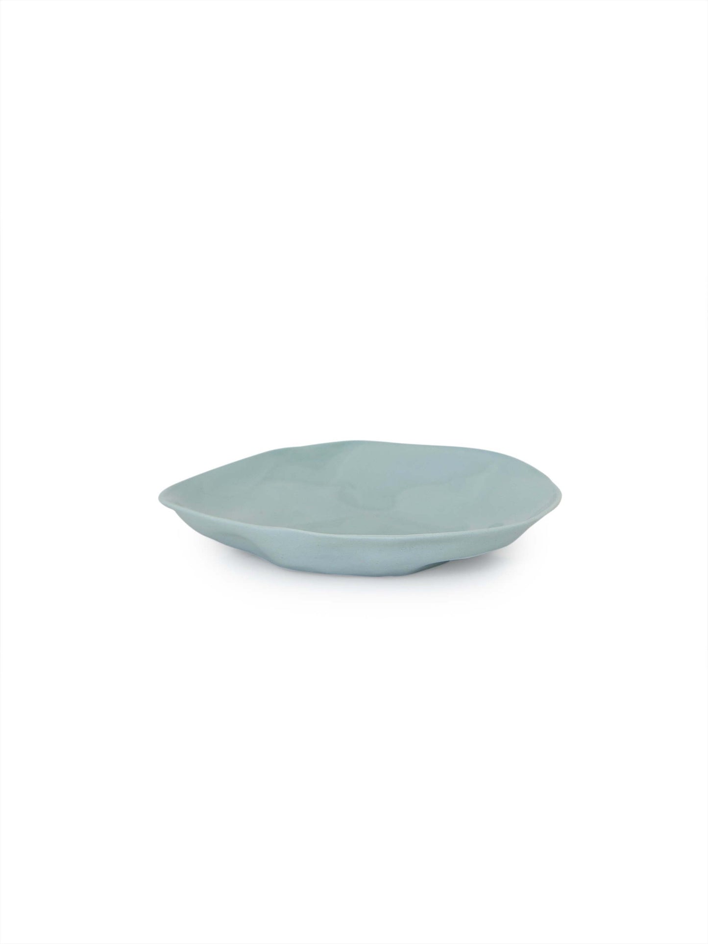 Flax Ceramic Dinner Platter Matte Blue 16 cm Shop Charlies Interiors