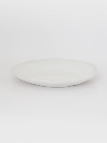 Flax Ceramic Dinner Plate White 26cm - Shop Charlies Interiors