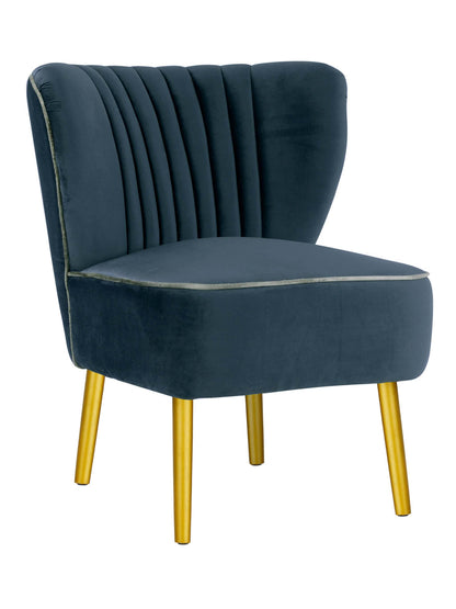 Slipper Chair French Navy Blue - Shop Charlies Interiors
