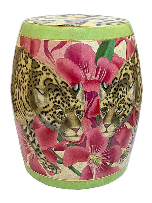 Porcelain Stool/Side Table Isla Jaguar by C.A.M