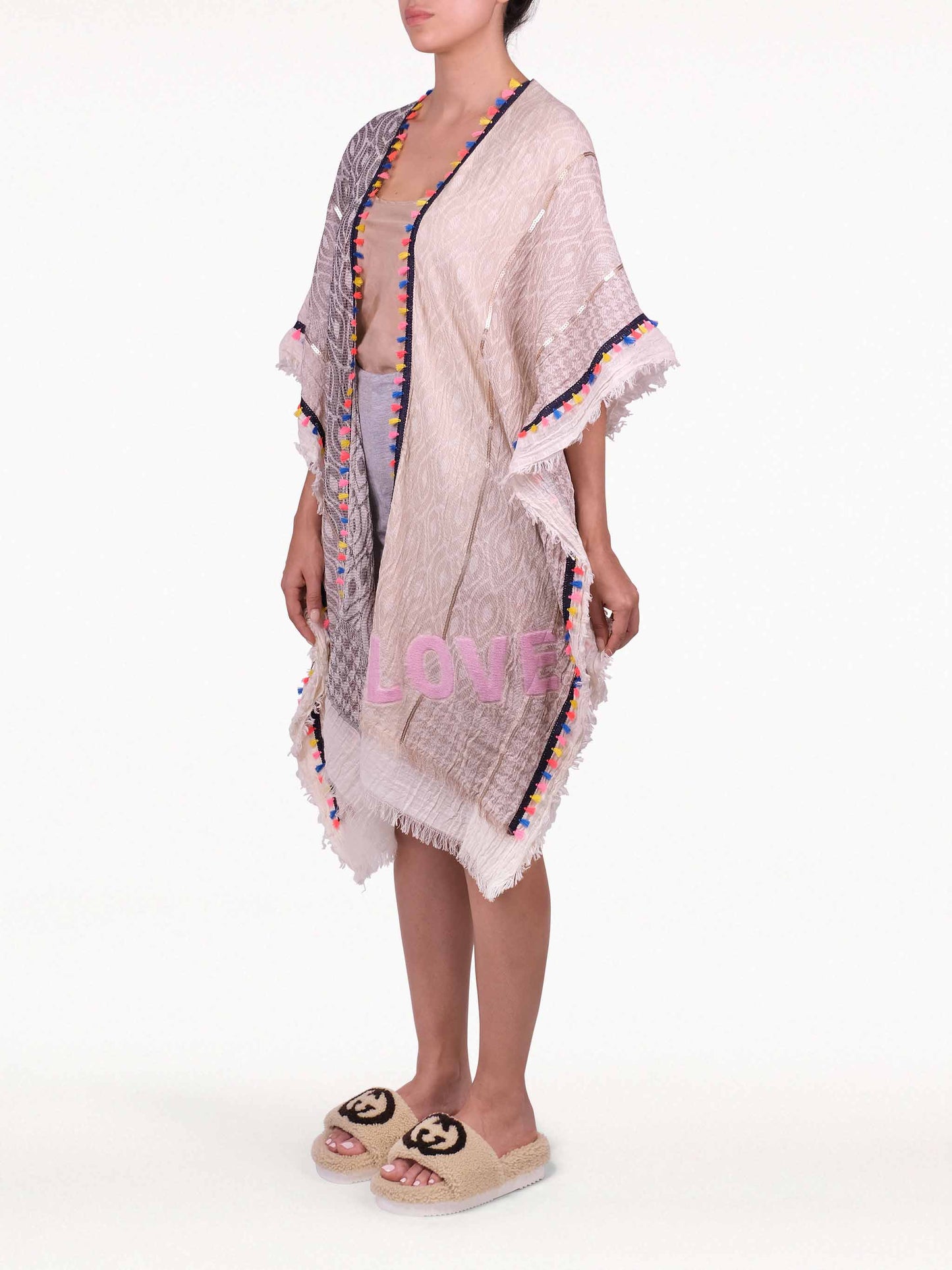 ZA Collective Latte Cotton Kimono