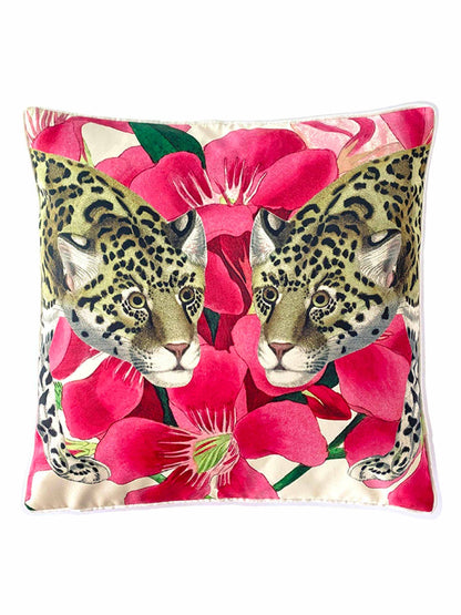 Cushion Cover Jaguar Print Pink by C.A.M 45x45cm