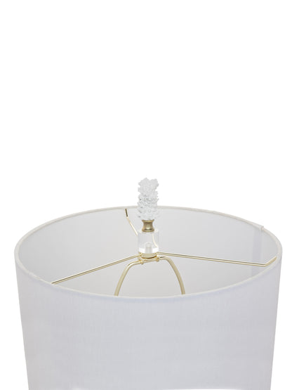 White Coral Daphne Table Lamp with Gold Stem H68cm