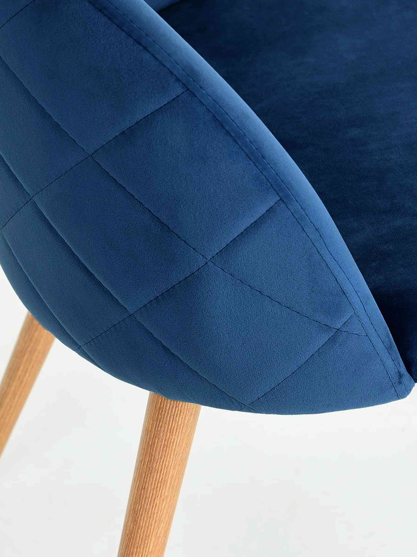 Diamond Blue Velvet Luxe Chair - Shop Charlies Interiors