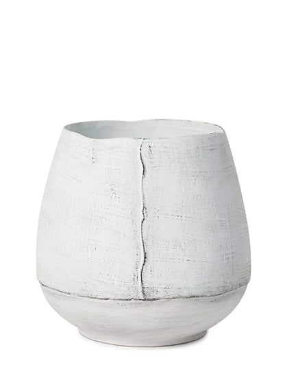 White Organic Ceramic Vase Osona Large 29cm