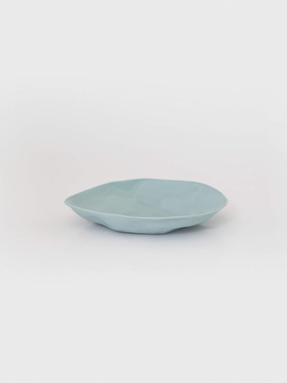 Flax Ceramic Dinner Platter Matte Blue 16 cm- Shop Charlies Interiors