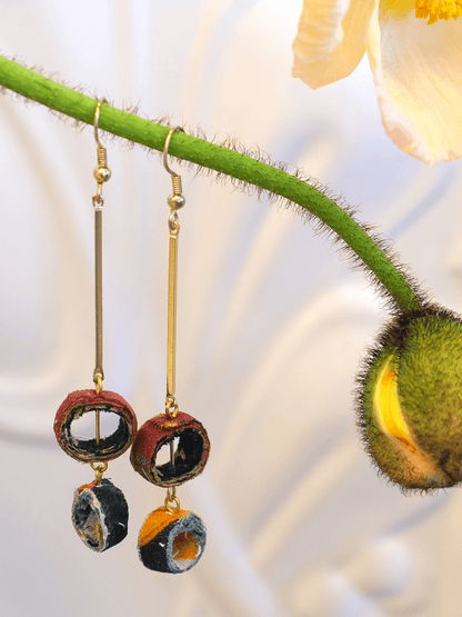 Leo Handmade Hook Drop Circle Earrings - Shop Charlies Interiors