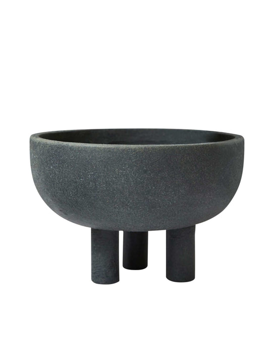 Kolt Large Black Bowl/ Pot with Standing Legs