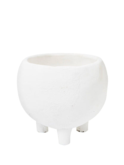 Niro Short White Dome Pot with Standing Legs – Medium size