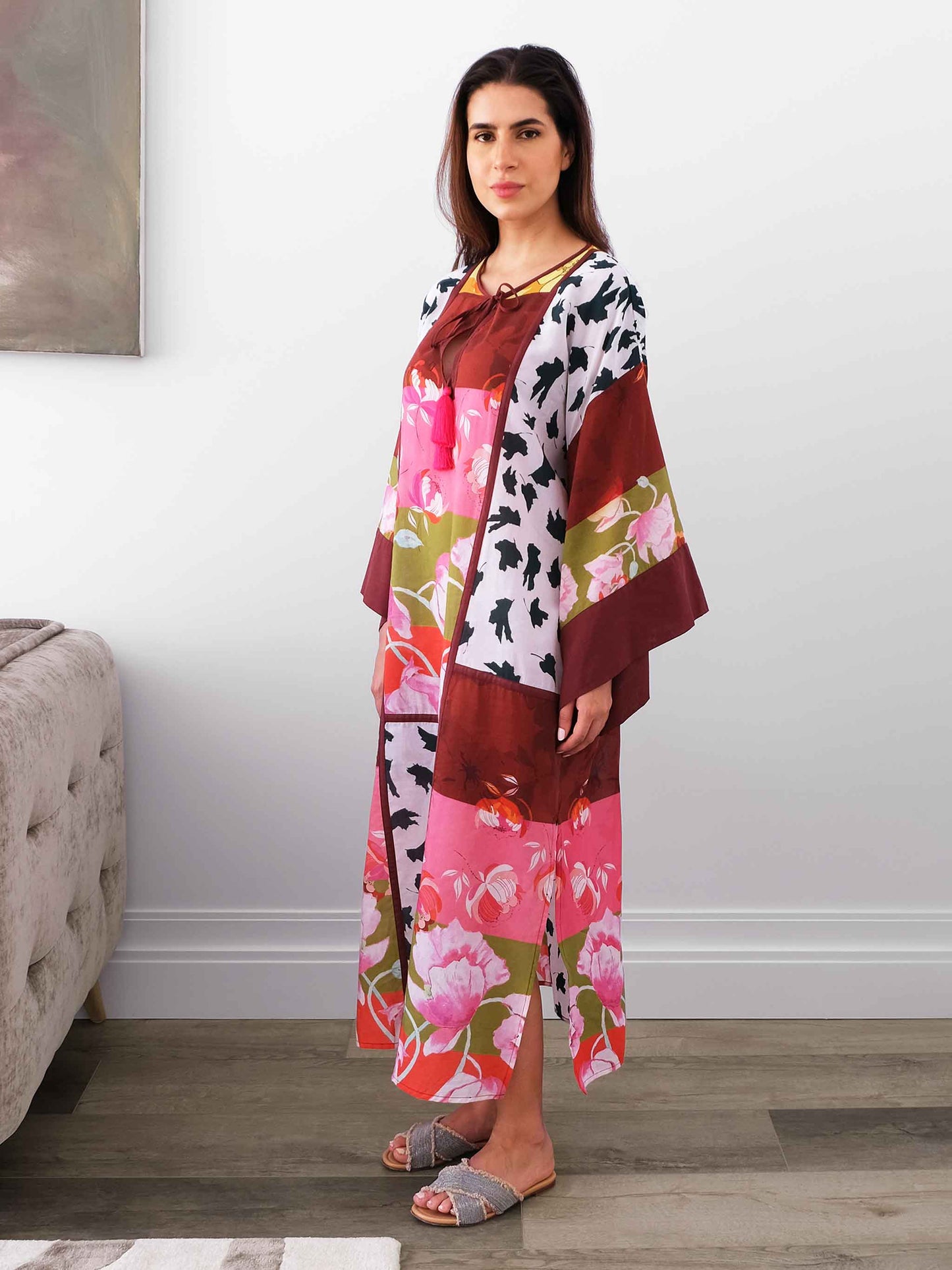 ZA Collective Fuchsia Cotton Kaftan